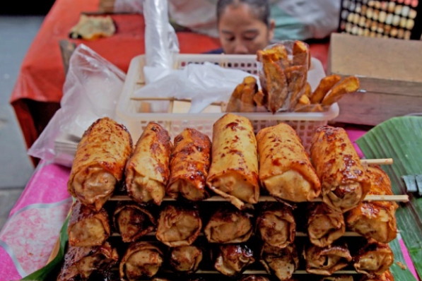 菲律宾网红地摊美食