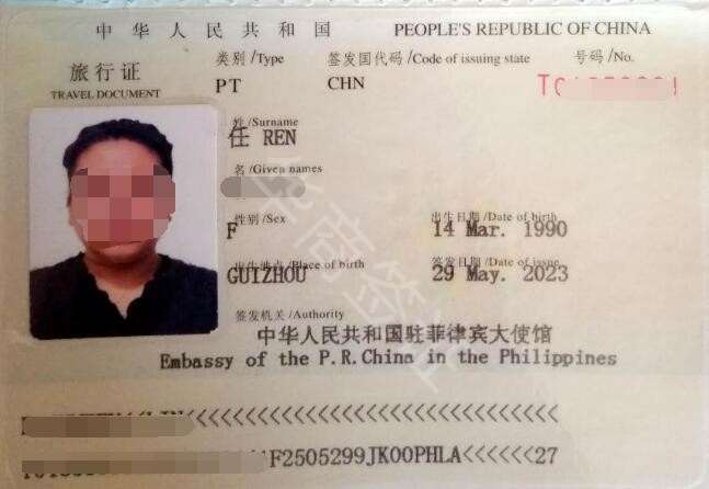 在中国入境前丢了护照