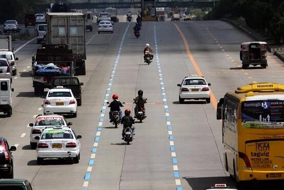 菲律宾奎松市新增摩托车车道