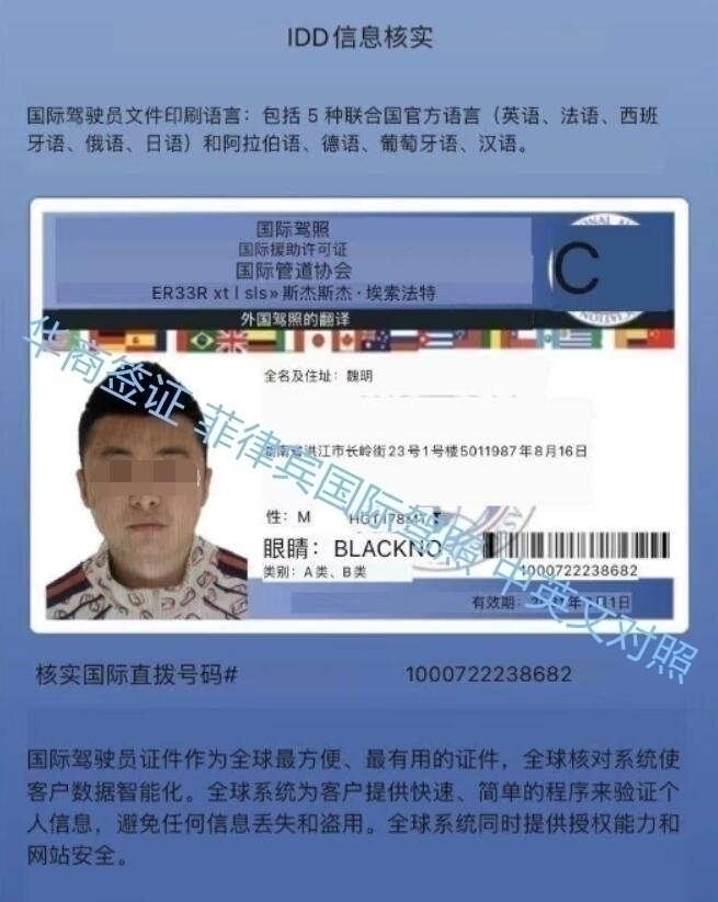 中国人能不能在菲律宾申请国际驾照？
