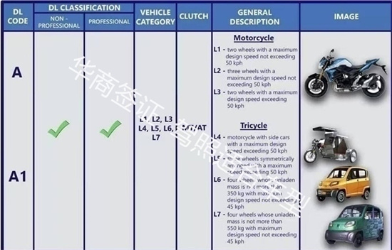 菲律宾驾照车型有哪些