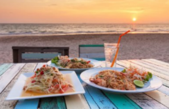 菲律宾海滩美食市场