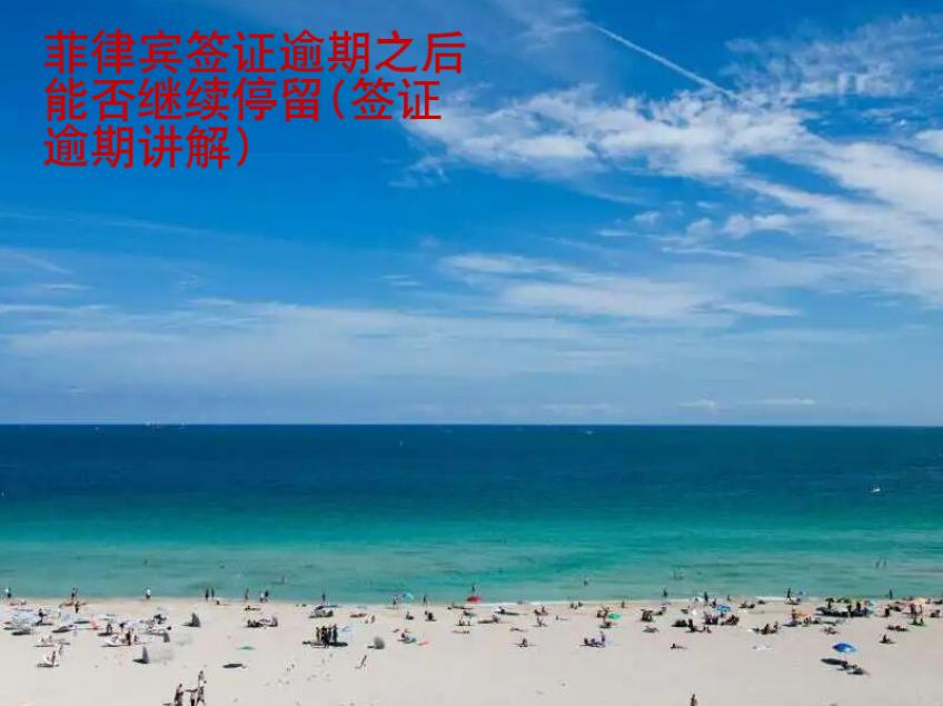 <strong>菲律宾</strong>签证逾期之后能否继续停留(签证逾期讲解)