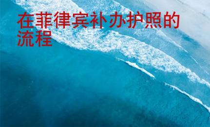 在菲律宾<strong>补办</strong>护照的流程