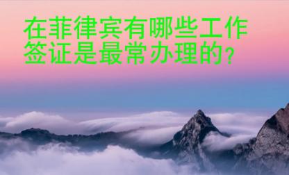 在<strong>菲律宾</strong>有哪些工作签证是最常办理的