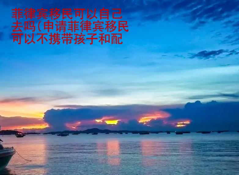 菲律宾移民可以自己去吗(申请菲律宾移民可以不携带孩子和配偶吗)