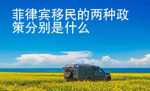 <strong></strong>菲律宾移民的两种政策分别是什么
