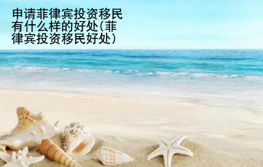 申请菲律宾投资<strong>移民</strong>有什么样的好处(菲律宾投资移民好处)