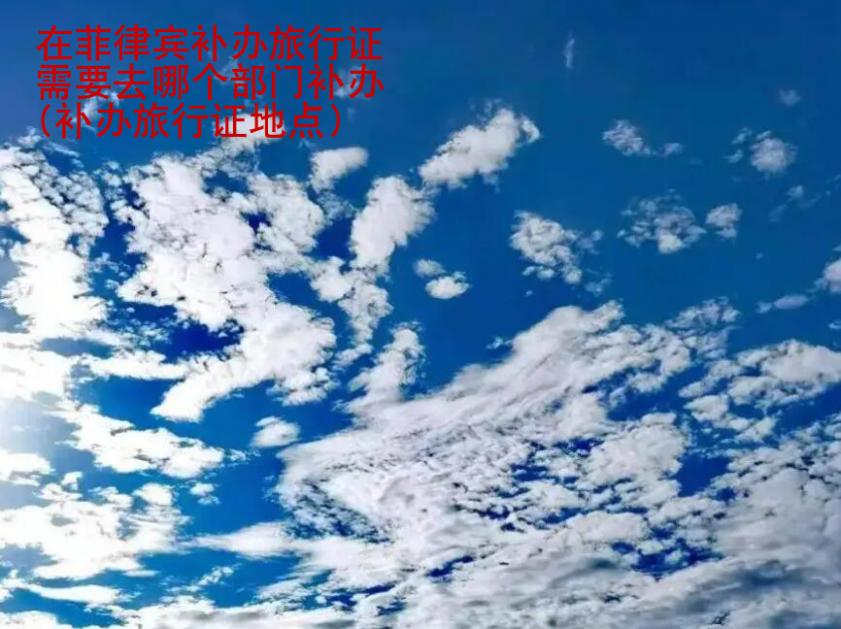 在<strong>菲律宾</strong>补办旅行证需要去哪个部门补办(补办旅行证地点)