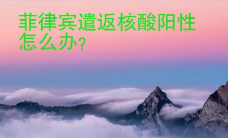 菲律宾遣返核酸阳性<strong>怎么</strong>办