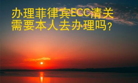 办理菲律宾ECC清关<strong>需要</strong>本人去办理吗