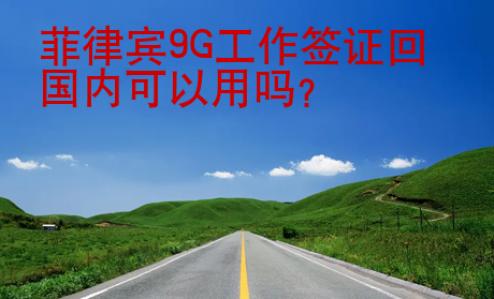 菲律宾9G<strong>工作签证</strong>回国内可以用吗