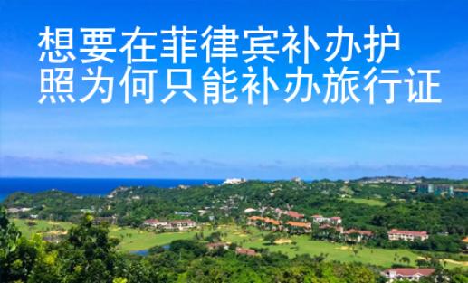 想要在菲律宾补办护照为何只<strong>能</strong>补办旅行证