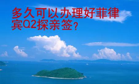 多久可以<strong>办</strong>理好菲律宾Q2探亲签