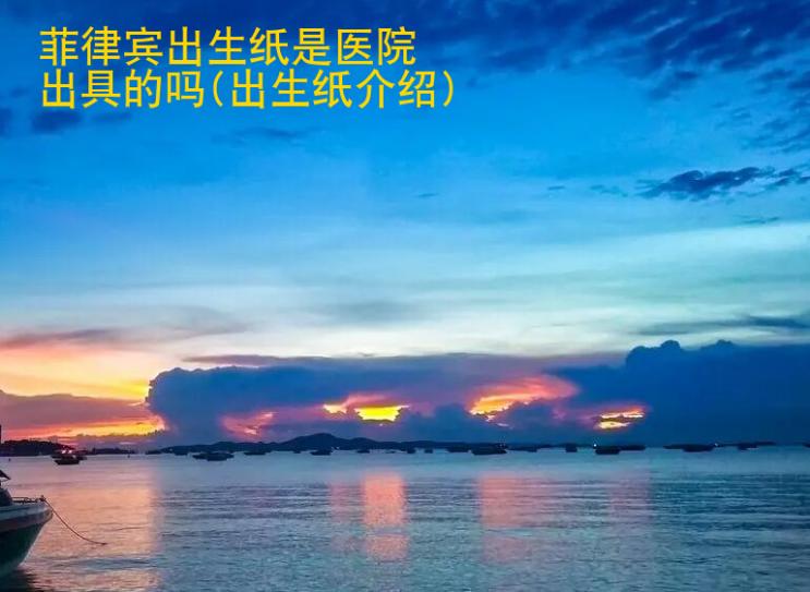 菲律宾出生纸是医院出具的吗(出生纸<strong>介绍</strong>)
