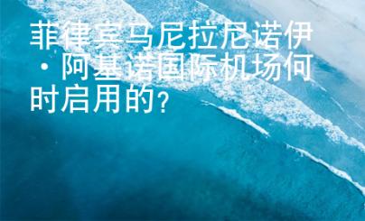 菲律宾马尼<strong>拉尼</strong>诺伊·阿基诺国际机场何时启用的