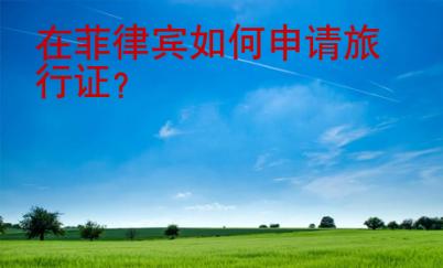 在菲律宾<strong>如何</strong>申请旅行证