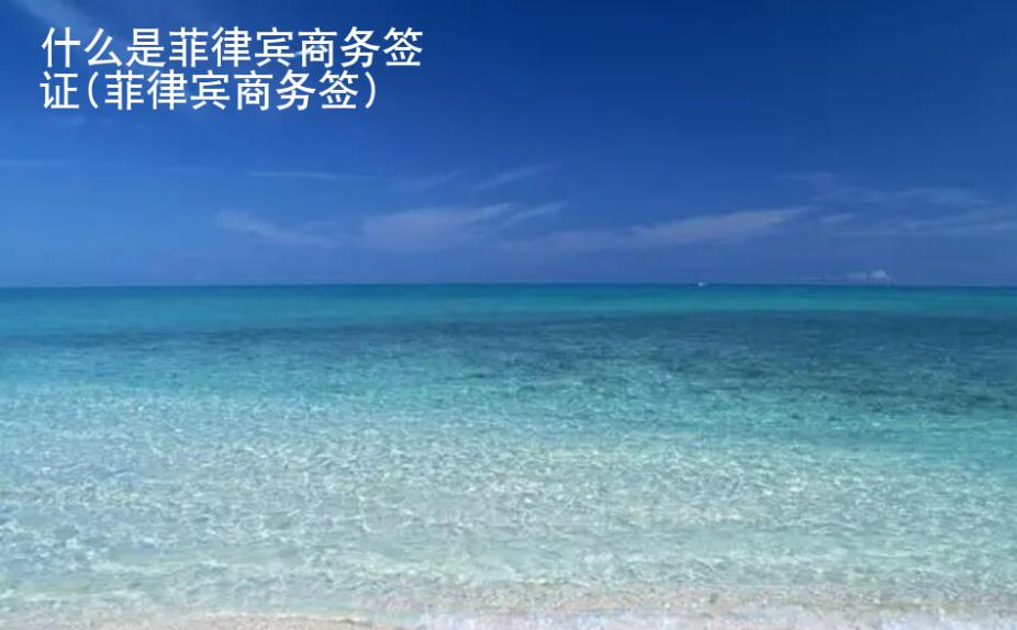 什么是<strong>菲律宾</strong>商务签证(菲律宾商务签)