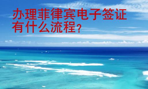 办理菲律宾电子签证有什么<strong>流程</strong>
