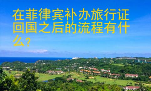 <strong></strong>在菲律宾补办旅行证回国之后的流程有什么