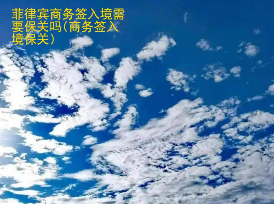 菲律宾商务签入境<strong>需要</strong>保关吗(商务签入境保关)