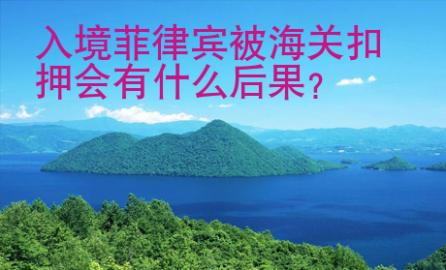 入境<strong>菲律宾</strong>被海关扣押会有什么后果