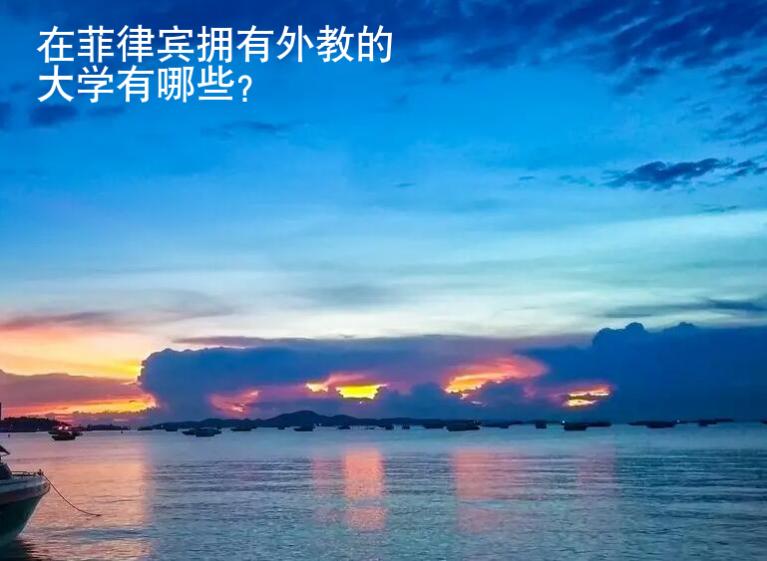 在菲律宾拥有<strong>外教</strong>的大学有哪些（菲律宾有外教的大学）