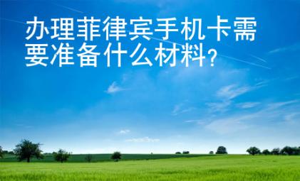 办理菲律宾<strong>手机卡</strong>需要准备什么材料