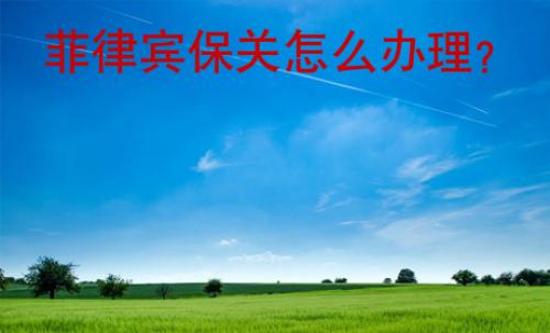 菲律宾保关<strong>怎么</strong>办理
